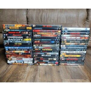 DVD Action Movies Lot Bundle 59 Total
